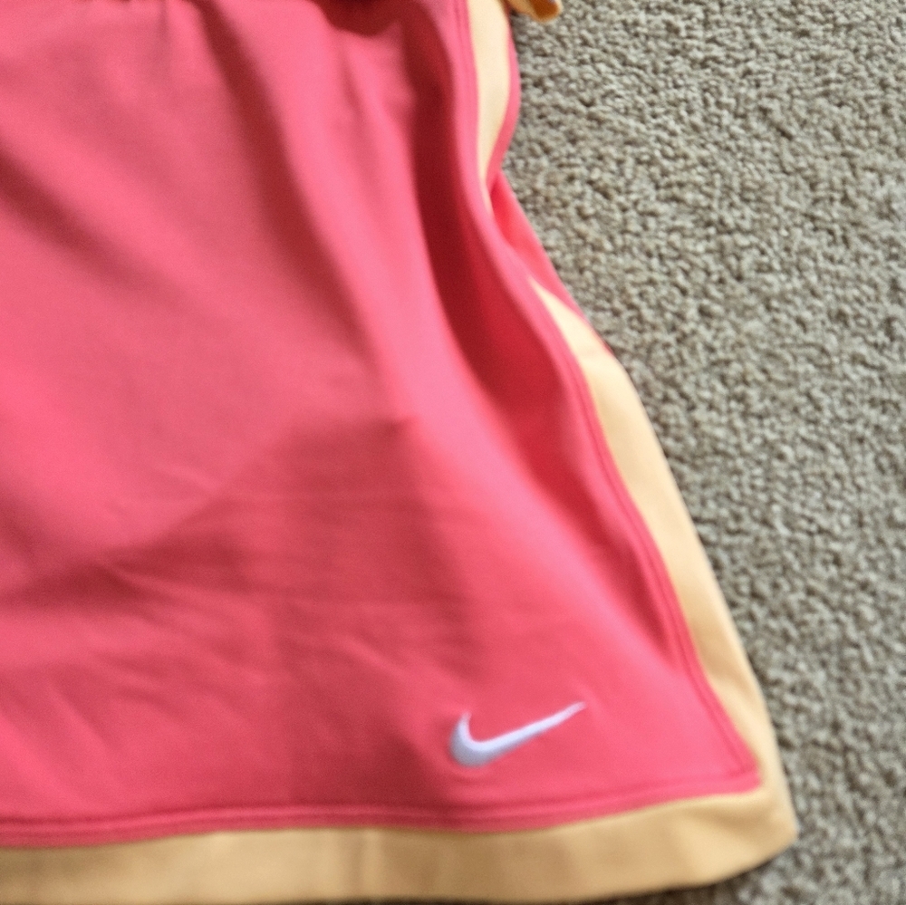 Nike Golf Tennis Skort Set - Peach & Pink Matching Top Skirt Sz M - Picture 2 of 8